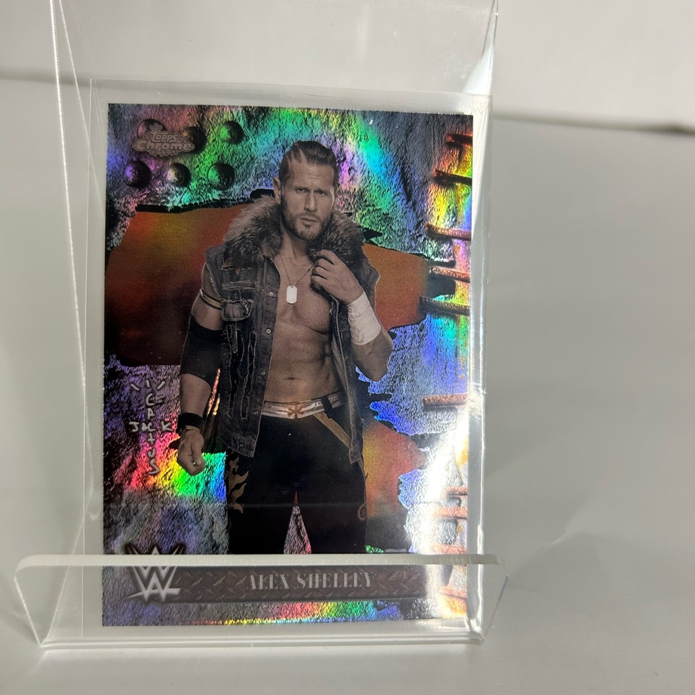 Alex Shelley Speckle 019/299 2025 Topps Chrome Cactus Jack WWE Card # 46